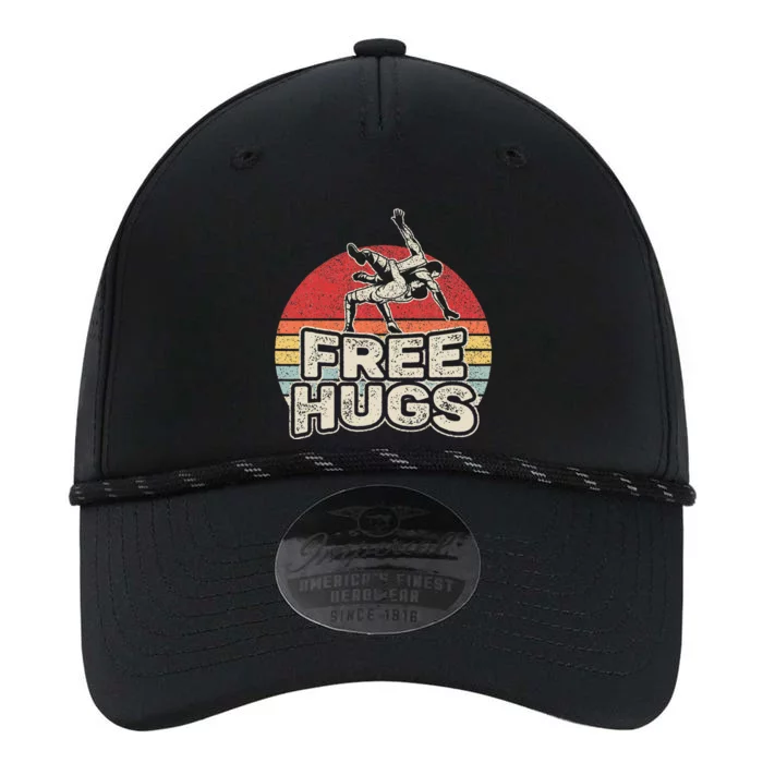 Vintage Retro Wrestling Funny Free Hugs Wrestling Performance The Dyno Cap