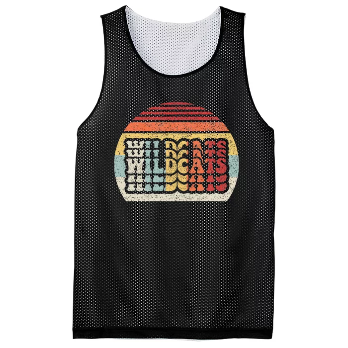 Vintage Retro Wildcat Wildcats Mesh Reversible Basketball Jersey Tank