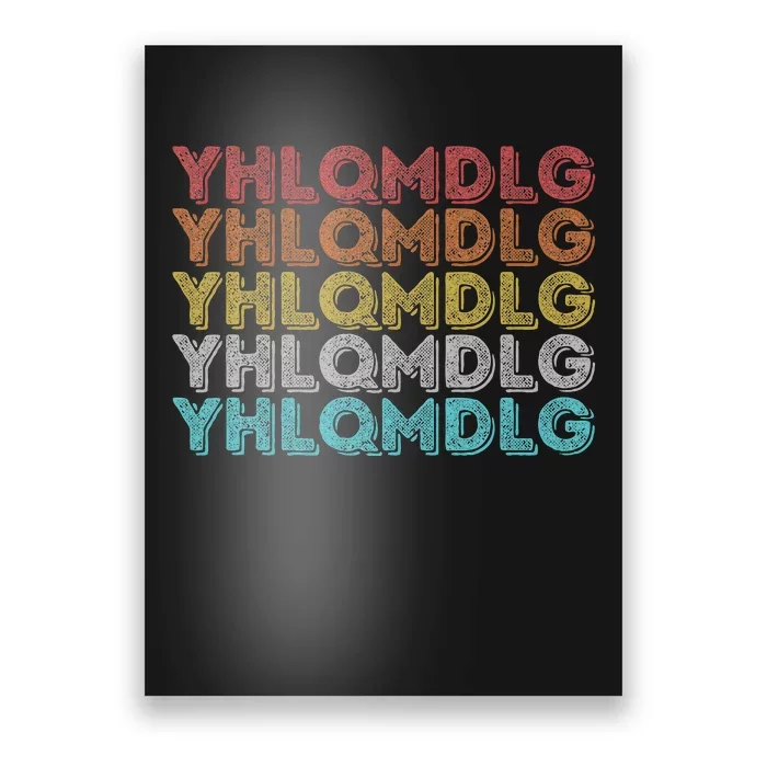 Vintage Retro Yhlqmdlg Poster