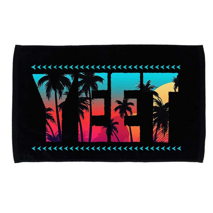 Vintage Retro Yeet Microfiber Hand Towel