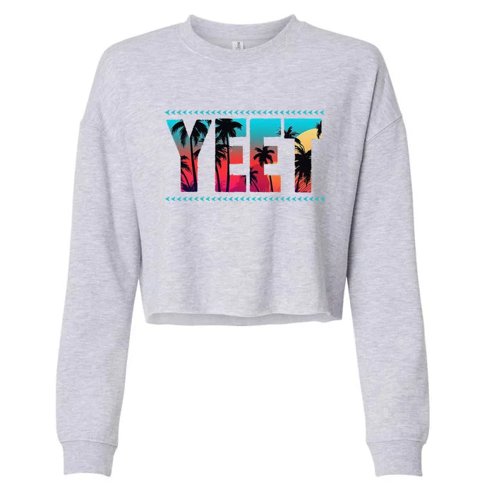 Vintage Retro Yeet Cropped Pullover Crew