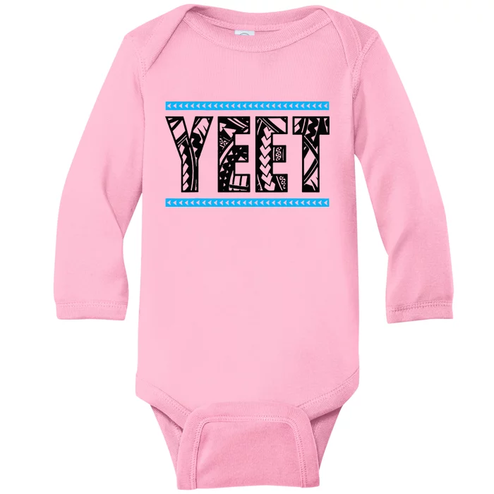 Vintage Retro Yeet Yeet Ww Quotes Design Baby Long Sleeve Bodysuit