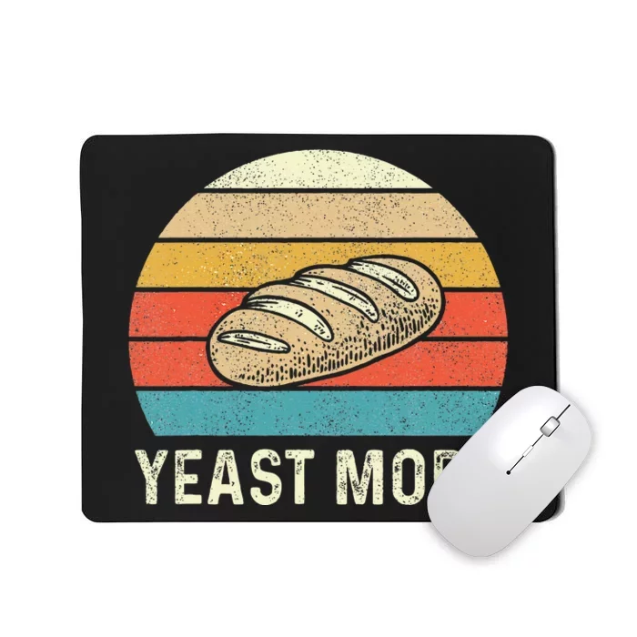 Vintage Retro Yeast Mode Bread Baking Baker Bakery Sourdough Mousepad