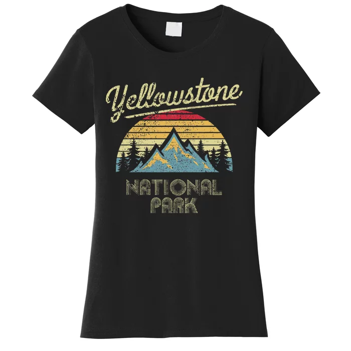 Vintage Retro Yellowstone National Park Women's T-Shirt