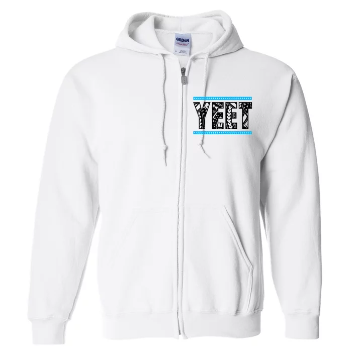 Vintage Retro Yeet Ww Quotes Design Apparel Full Zip Hoodie