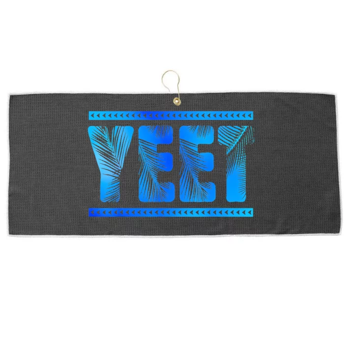 Vintage Retro Yeet S Yeet Ww Quotes Design Large Microfiber Waffle Golf Towel