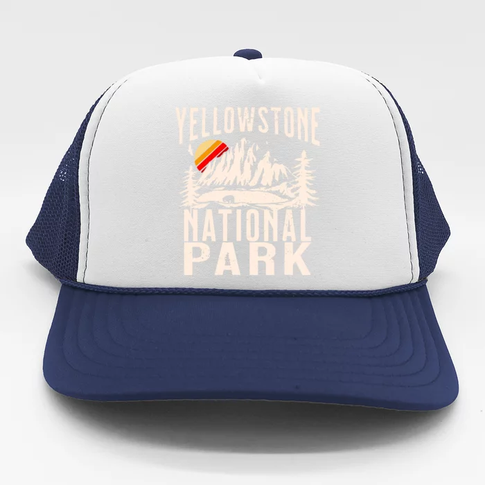 Vintage Retro Yellowstone National Park Trucker Hat