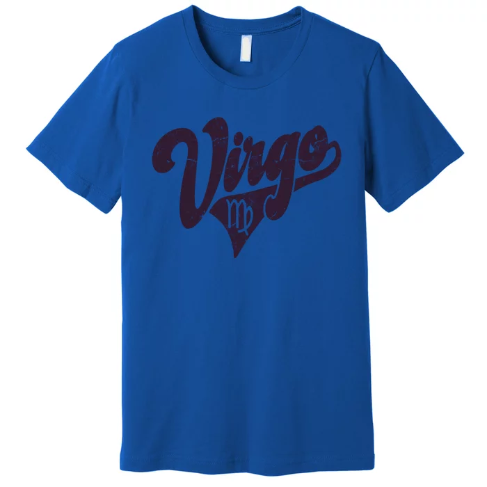 Virgo Retro Zodiac Astrology Horoscope Virgo Cool Gift Premium T-Shirt