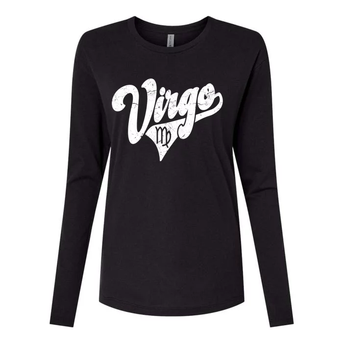 Virgo Retro Zodiac Astrology Horoscope Virgo Cool Gift Womens Cotton Relaxed Long Sleeve T-Shirt