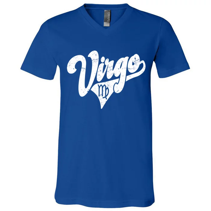 Virgo Retro Zodiac Astrology Horoscope Virgo Cool Gift V-Neck T-Shirt