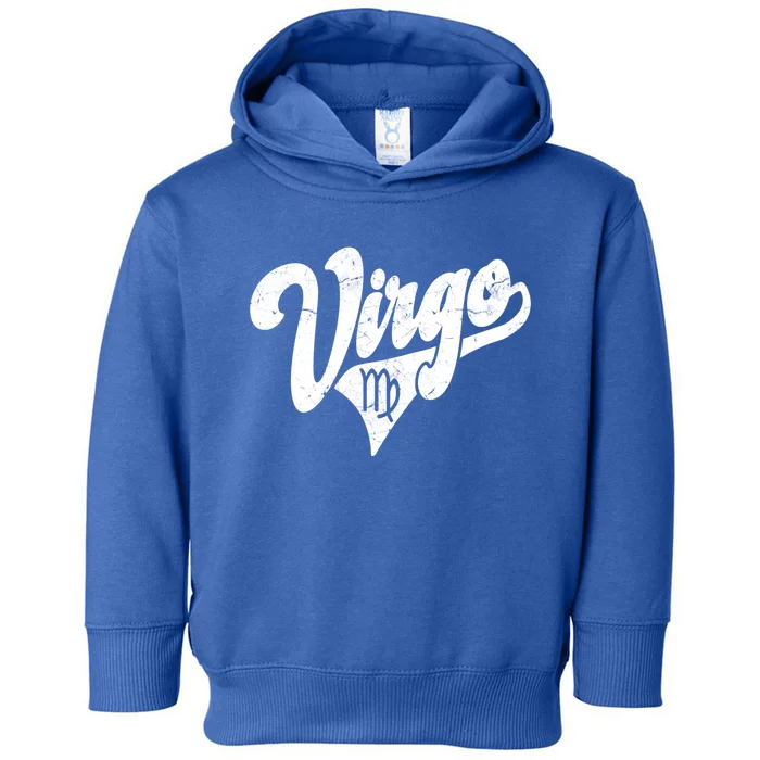 Virgo Retro Zodiac Astrology Horoscope Virgo Cool Gift Toddler Hoodie