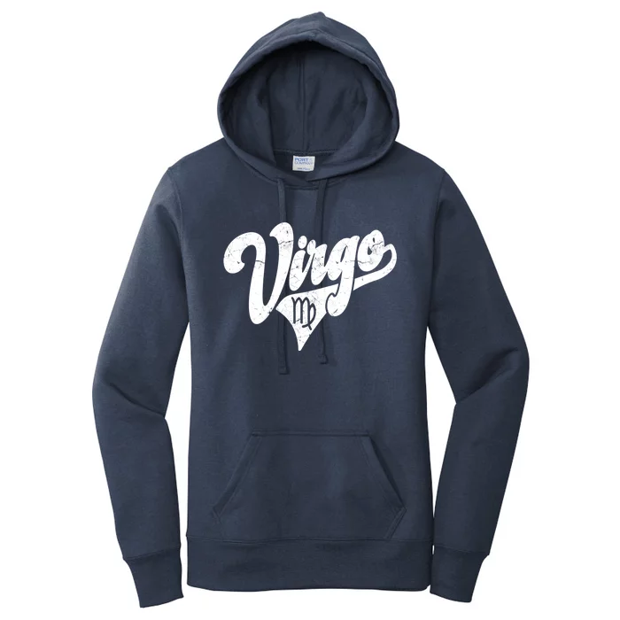 Virgo Retro Zodiac Astrology Horoscope Virgo Cool Gift Women's Pullover Hoodie