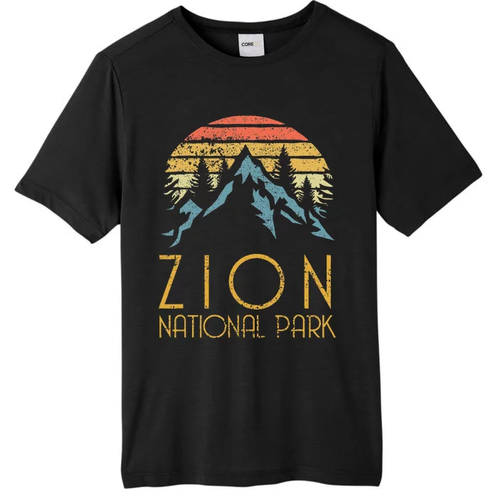 Vintage Retro Zion National Park Utah ChromaSoft Performance T-Shirt