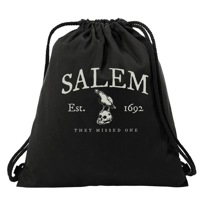 Vintage Salem 1692 They Missed One Witch Halloween Drawstring Bag