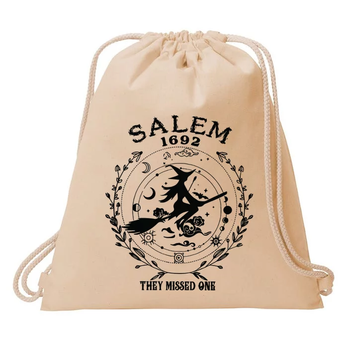 Vintage Salem 1692 They Missed One Drawstring Bag