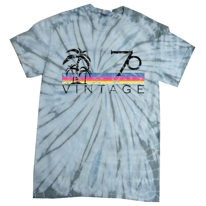 Vintage Surfing 1970 Pacific Ocean Sunset Birthday Gift For Tie-Dye T-Shirt