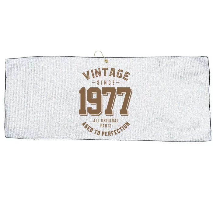 Vintage Since 1977 Birthday Gift Large Microfiber Waffle Golf Towel