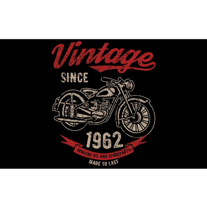 Vintage Since 1962 Birthday Gift Motorcycle Bike Bumper Sticker