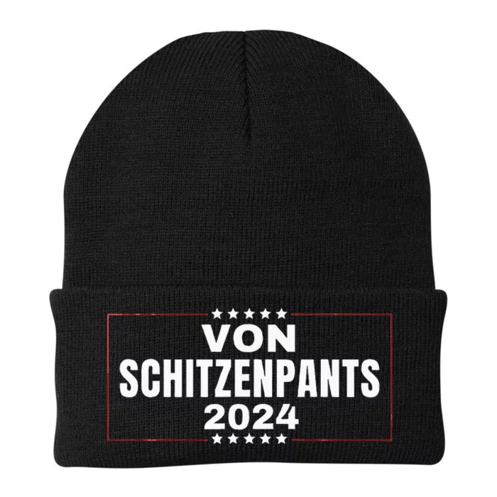 Von Shitzenpants 2024 Funny Trump Knit Cap Winter Beanie