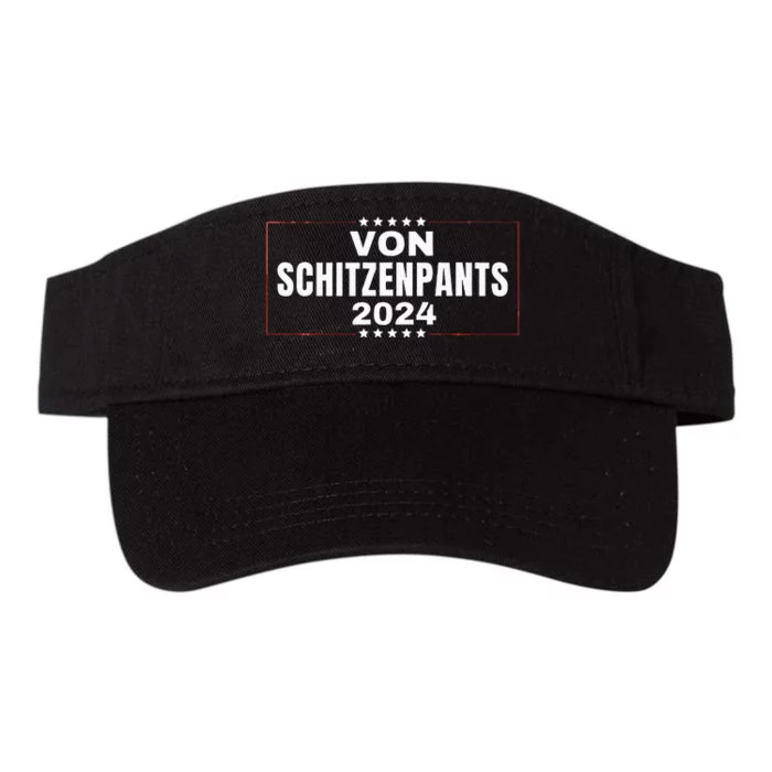 Von Shitzenpants 2024 Funny Trump Valucap Bio-Washed Visor