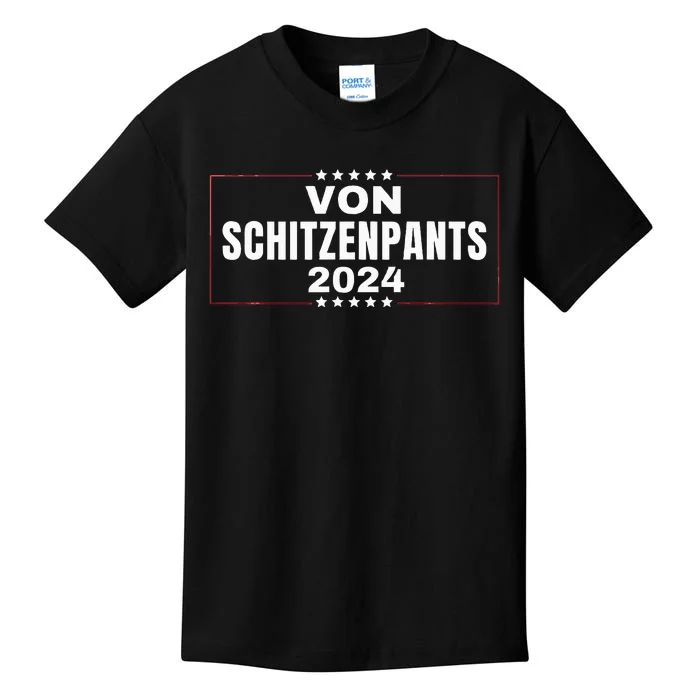 Von Shitzenpants 2024 Funny Trump Kids T-Shirt