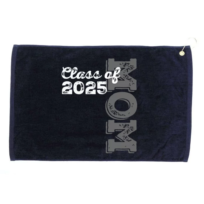 Vintage Senior 2025 Class Graduate Proud Mom Class Of 2025 Grommeted Golf Towel