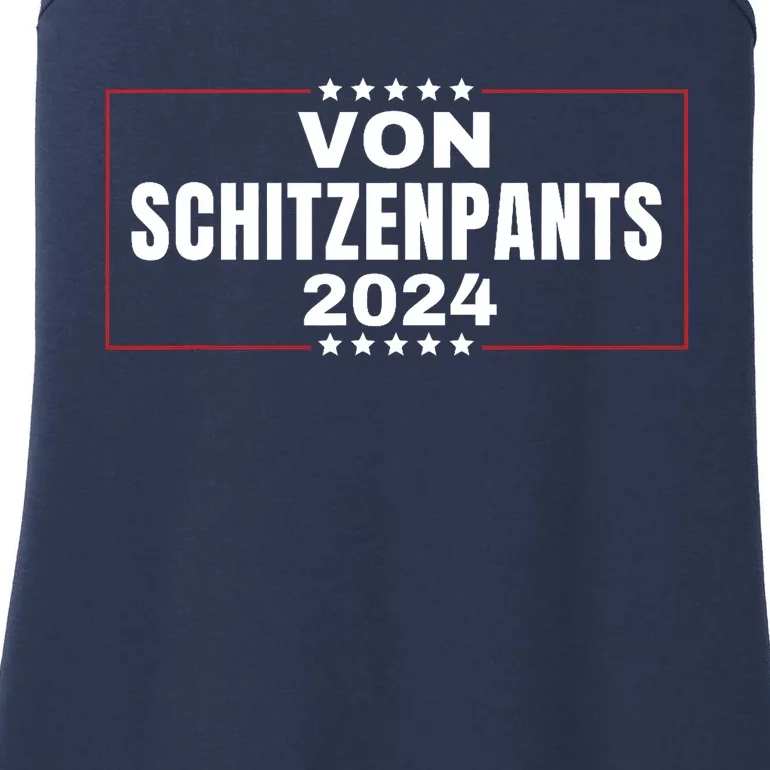 Von Shitzenpants 2024 Funny Trump Nickname Ladies Essential Tank