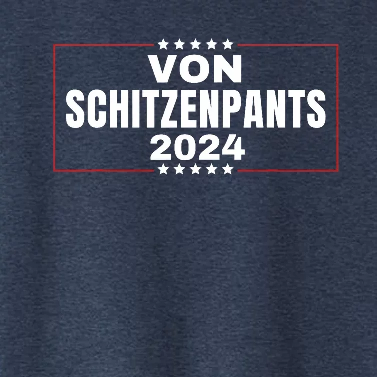 Von Shitzenpants 2024 Funny Trump Nickname Women's Crop Top Tee