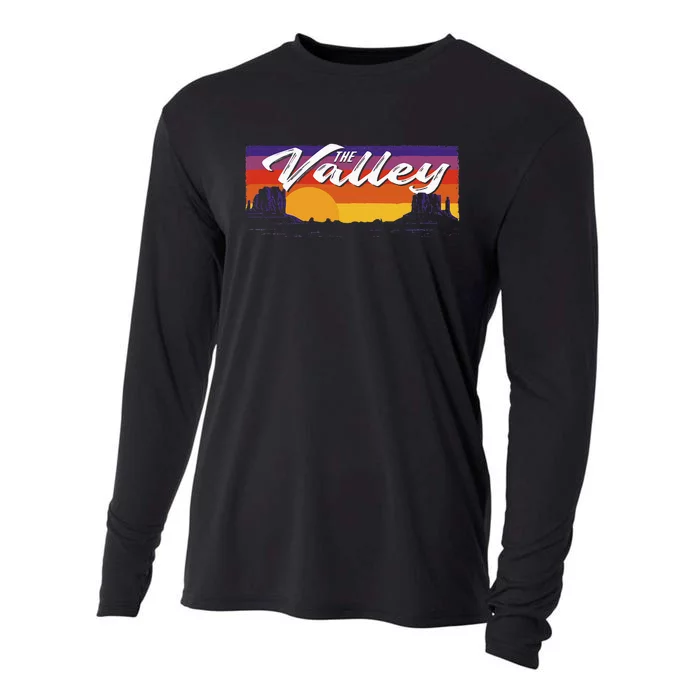 Vintage Sunset Arizona Phoenix Cooling Performance Long Sleeve Crew