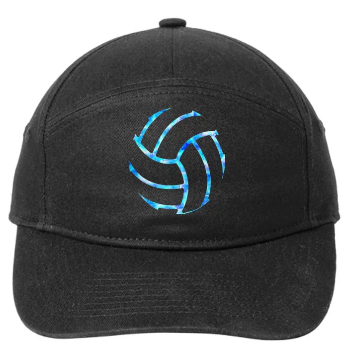 Volleyball Stuff Attire Tie Dye Gift for a Teen  Player 7-Panel Snapback Hat