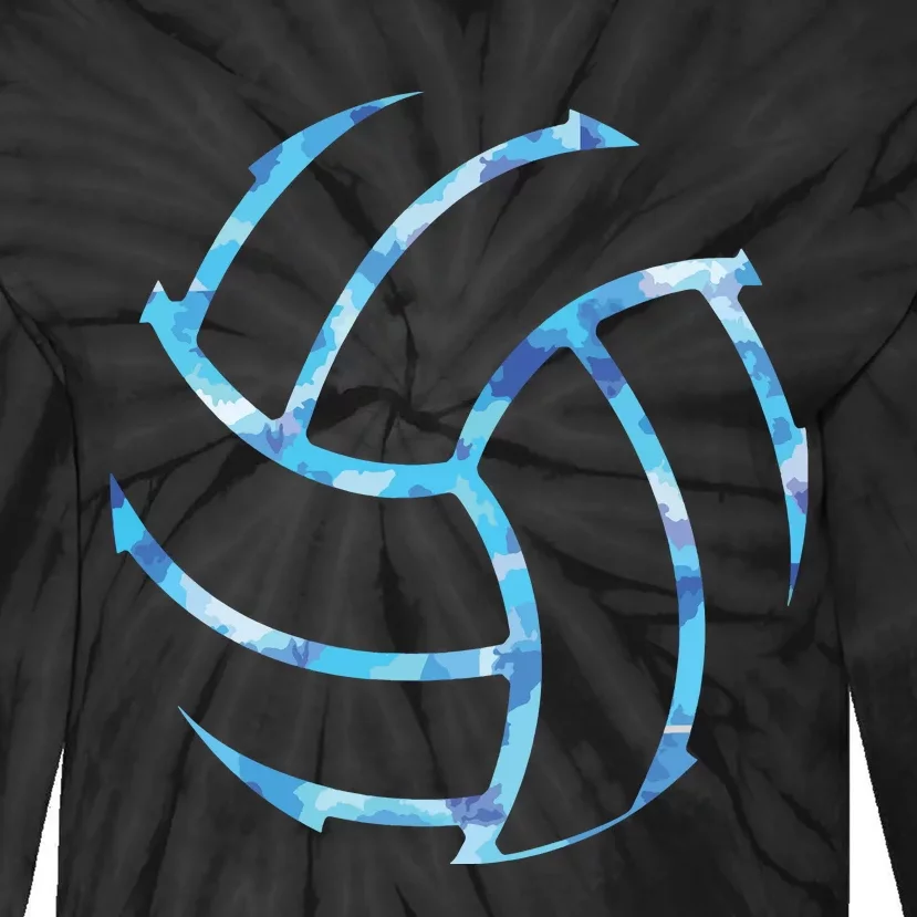 Volleyball Stuff Attire Tie Dye Gift For A Teen Player Tie-Dye Long Sleeve Shirt