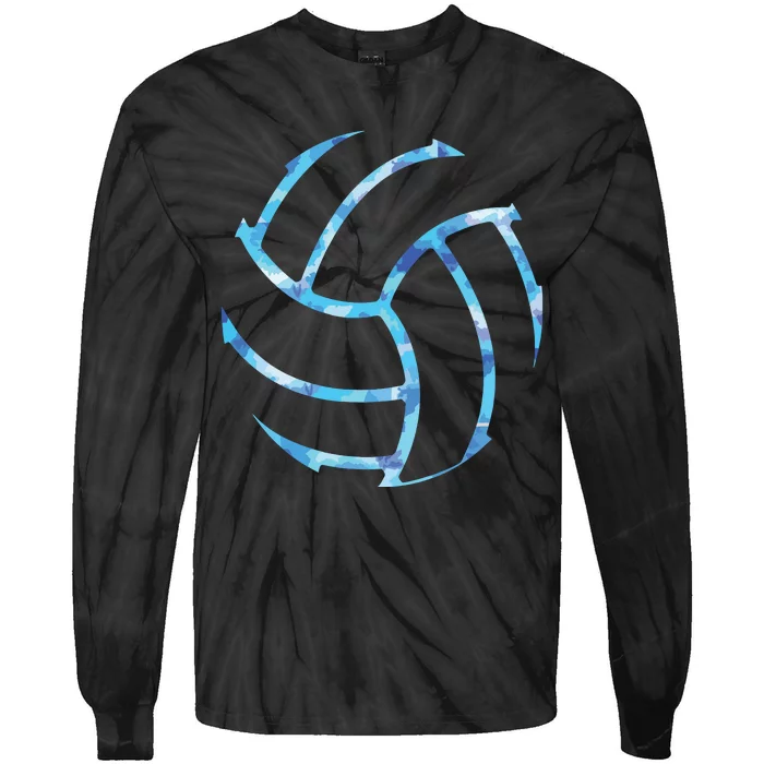 Volleyball Stuff Attire Tie Dye Gift For A Teen Player Tie-Dye Long Sleeve Shirt