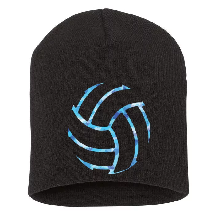 Volleyball Stuff Attire Tie Dye Gift For A Teen Player Short Acrylic Beanie