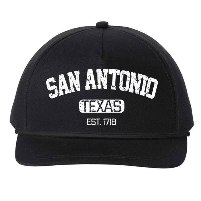 Vintage San Antonio Texas Est 1718 Souvenir Gift Snapback Five-Panel Rope Hat