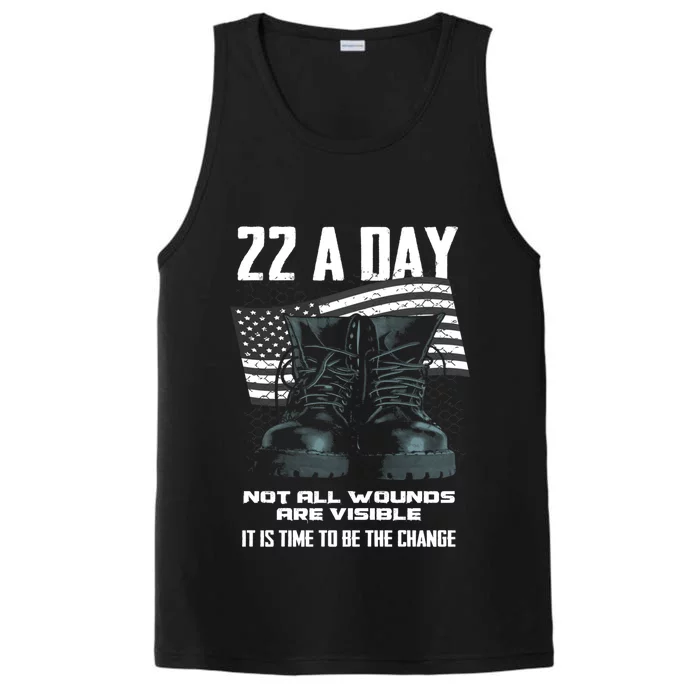 Veteran Suicide Awareness Gift Performance Tank