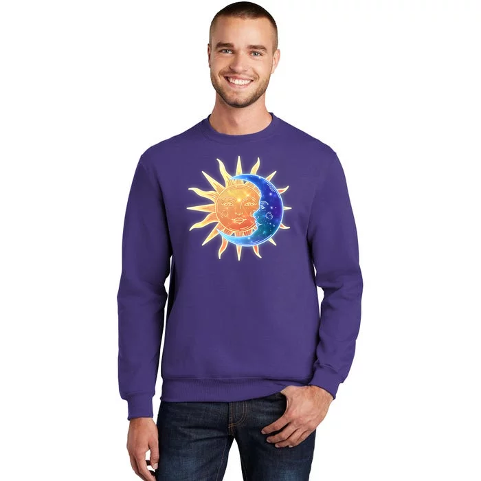 Vintage Sun And Moon Galaxy Sweatshirt