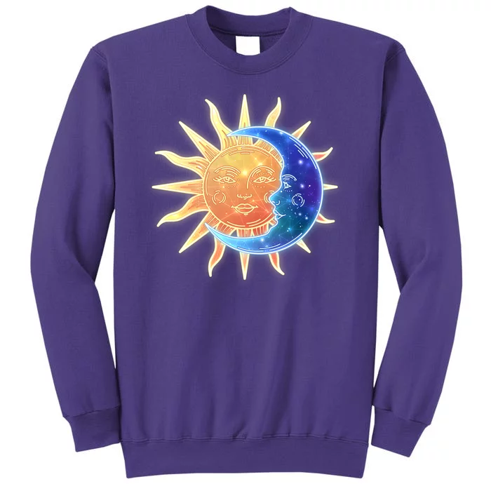 Vintage Sun And Moon Galaxy Sweatshirt