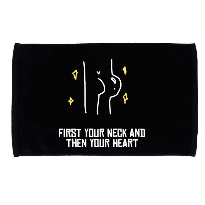 Vee Sensei Aliass First Your Neck And Then Your Heart Microfiber Hand Towel