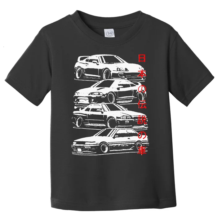 Vintage Skyline Automotive Jdm Legend Tuning Car Toddler T-Shirt