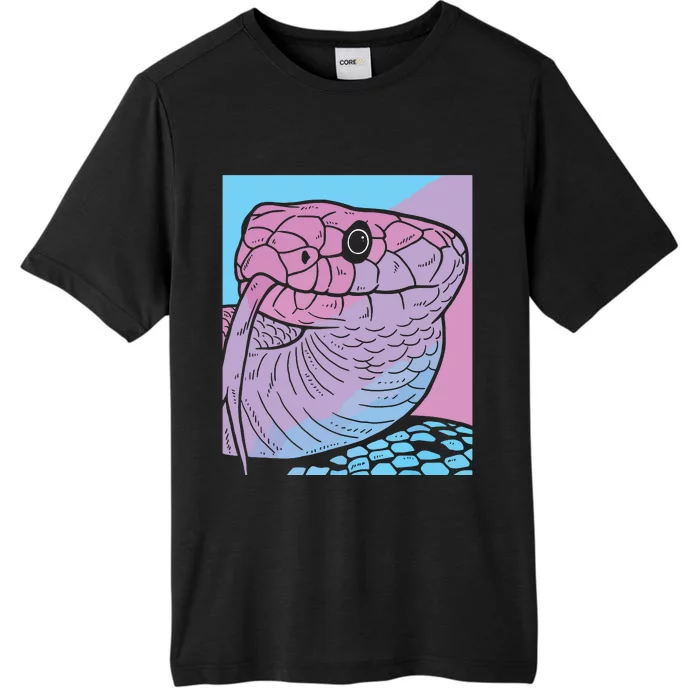 Vaporwave Snake Aesthetic Pastel Goth Serpent ChromaSoft Performance T-Shirt