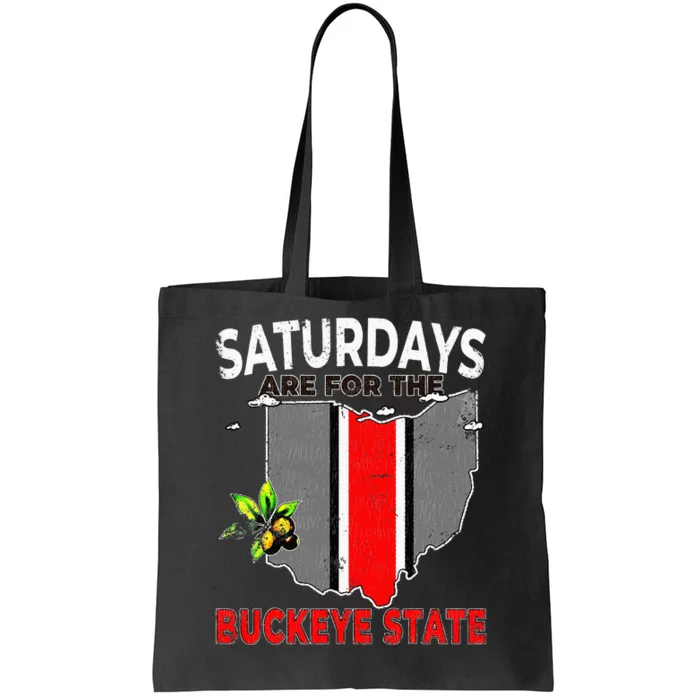 Vintage Saturdays Are For The Buckeye State Grunge Tote Bag