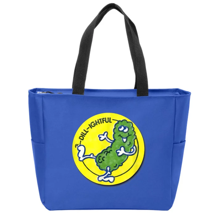 Vintage Scratch And Sniff Sticker Dill Pickle, DillLightful Zip Tote Bag