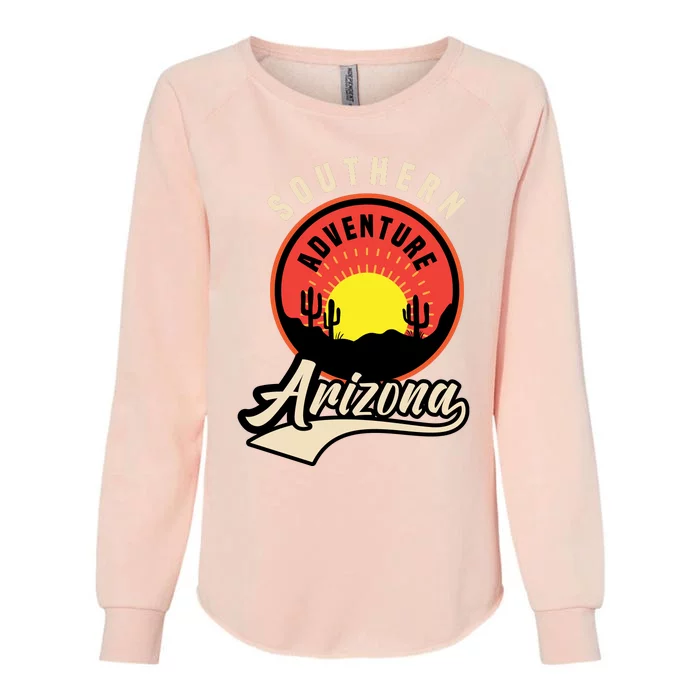 Vintage Southern Arizona Retro Womens California Wash Sweatshirt