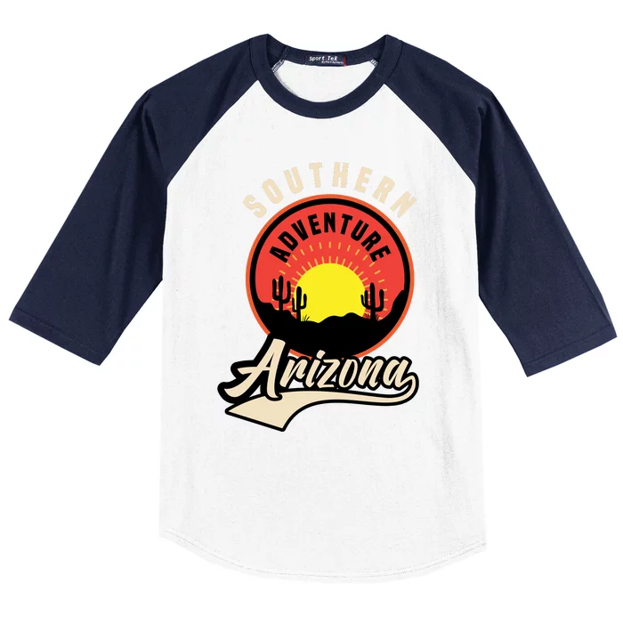 Vintage Southern Arizona Retro Baseball Sleeve Shirt