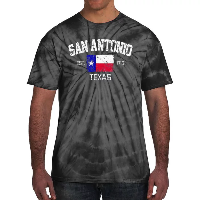 Vintage San Antonio Texas Est 1718 Souvenir Tie-Dye T-Shirt