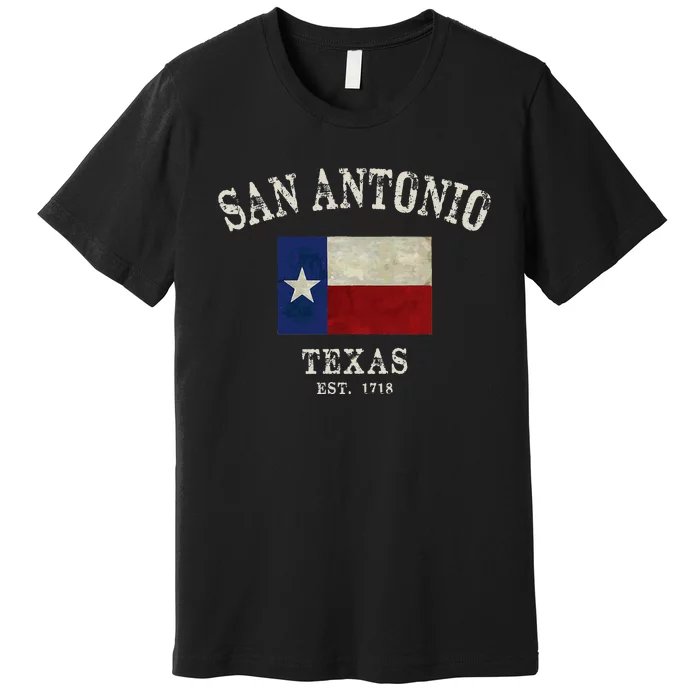 Vintage San Antonio Texas Est 1718 Premium T-Shirt