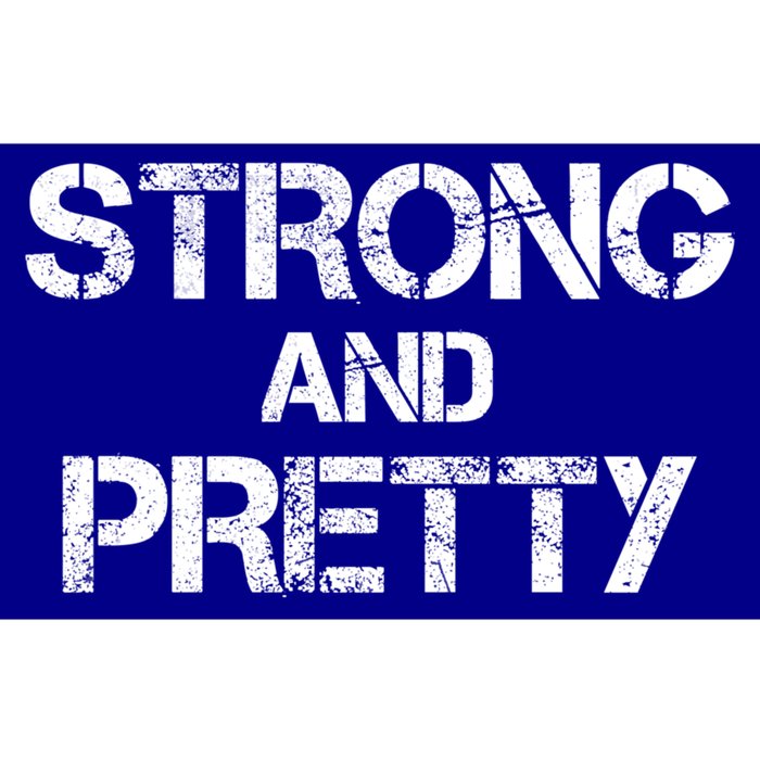 Vintage Strong And Pretty Strong Funny Fitness Gym Gift Bumper Sticker