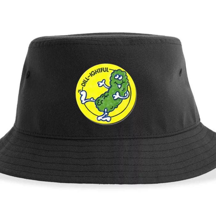 Vintage Scratch and Sniff Sticker Dill Pickle DillLightful Sustainable Bucket Hat