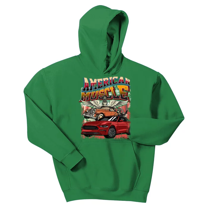 Vintage Streetwear American Muscle Car Kids Hoodie