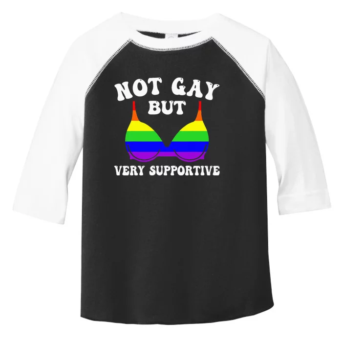 Very Supportive Ally Funny LGBT LGBTQ Toddler Fine Jersey T-Shirt